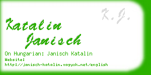 katalin janisch business card